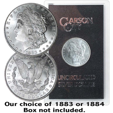 1883-CC or 1884-CC Morgan Silver Dollar GSA Brilliant Uncirculated