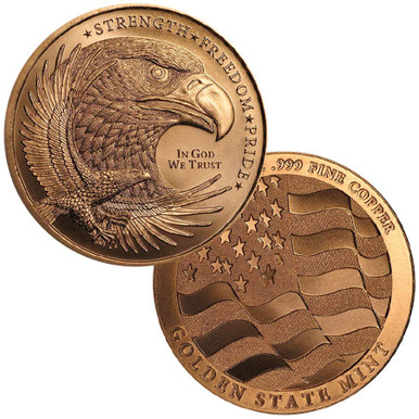 Strength, Freedom & Pride 1 Oz. Copper Round | International Coins