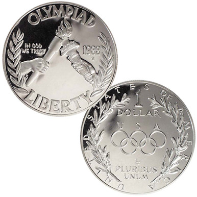 Y*!様 88/Heavy GaugeオーバーオールLynch Silversm 1988-S Olympic Torch Silver Dollar Proof | International