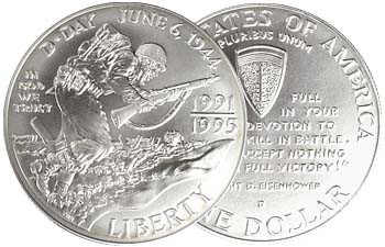 1993-D World War II Silver Dollar Brilliant Uncirculated