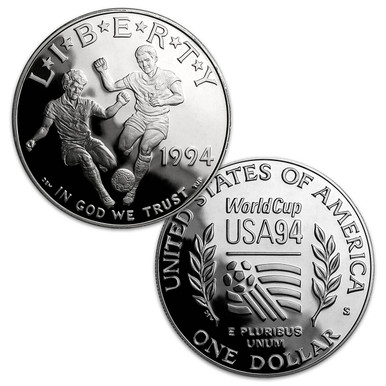 1994-S World Cup Silver Dollar Proof | International Coins & Currency
