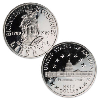 1989-S Congress Half Dollar Proof | International Coins & Currency