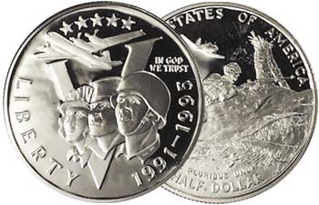 1993 World War II Half Dollar Proof | International Coins & Currency