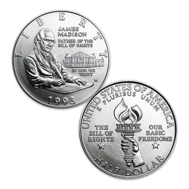 1993-W Bill of Rights Silver Half Dollar Brilliant Uncirculated