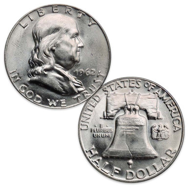 1962-D Franklin Silver Half Dollar Brilliant Uncirculated