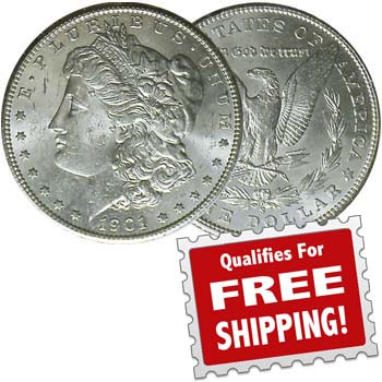1901-S Morgan Silver Dollar Brilliant Uncirculated | International