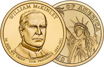 2013-P William McKinley Presidential Dollar Brilliant Uncirculated | International Coins &amp; Currency
