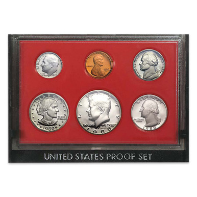 Proof Coin Set 6点セット 旧貨幣 1980 Proof Set 6 Coins | International Coins & Currency