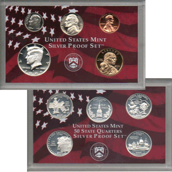 コレクション 2000 Sterling Silver Proof Coin Set 2000 U.S. Mint Silver Proof Set Set Uncirculated at Amazon's