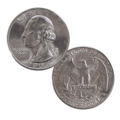 1954-S Washington Silver Quarter Brilliant Uncirculated