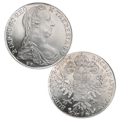 Austria 1780 Empress Maria Theresa Restrike Silver Thaler