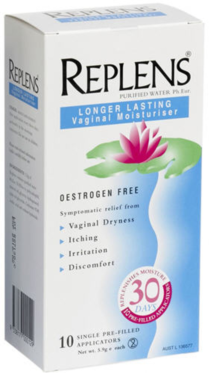 Replens Vaginal Moisturiser Single Pre Filled Applicators x10 (30 Days  Supply)
