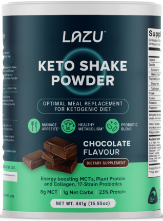 LAZU Keto Shake Powder 441g Chocolate