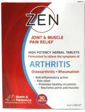 Zen Joint and Muscle Pain Relief Tablets 30