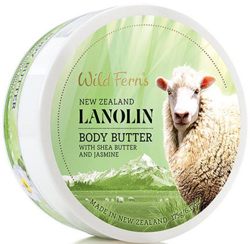 Contains New Zealand Lanolin, Blended with Natural Plant Butters like Shea and Cocoa, and Jasmine