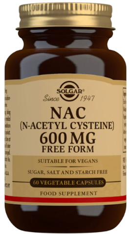 Each capsule contains 600mg  NAC (as N-acetyl-L-cysteine) (Free Form)
