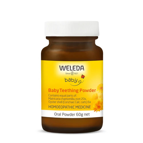 Contains Equal Parts of Homoeopathic Ingredients: Chamomilla Root 20x and  Conchae 6x, in lactose base