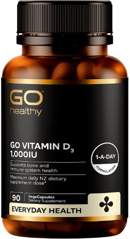 Contains Vitamin D3 (Cholecalciferol) 1000iu per capsule