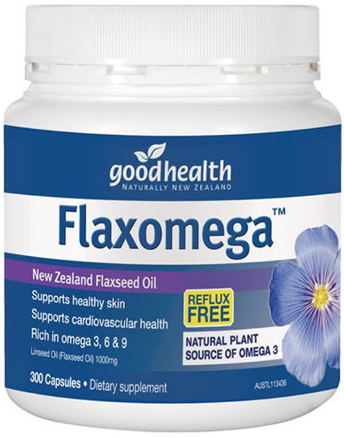 Contains Pure New Zealand Flax Seed Oil Providing Omega 3,6 & 9 Essential Fatty Acids