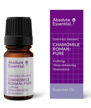 Contains the Pure Essential Oil of Certified Organic Anthemis nobilis (Flower)