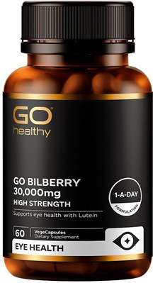 Contains high strength Bilberry with Lutein for eye care support
