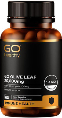 Contains 20,000mg Olive Leaf Extract, providing 100mg Oleuropein per capsule for super charged immune protection