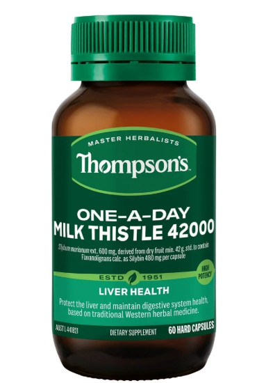 Thompson's Milk Thistle 42000 One-a-Day Capsules - New Zealand Only