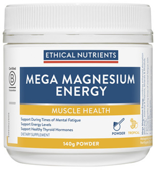 Contains Meta Mag® Magnesium and Rhodiola Plus Important Nutrients for Energy and Stress Relief - Tropical Punch Flavour
