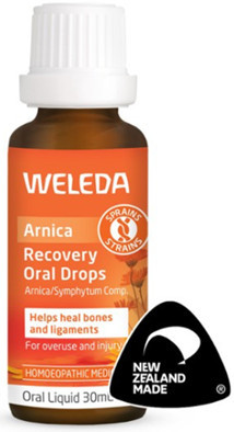 Contains equal parts of: Allium cepa 3x; Arnica 3x; Ruta graveolens 3x; Symphytum, decoct. 3x; in water/ethanol base to help heal bones and ligaments injuries