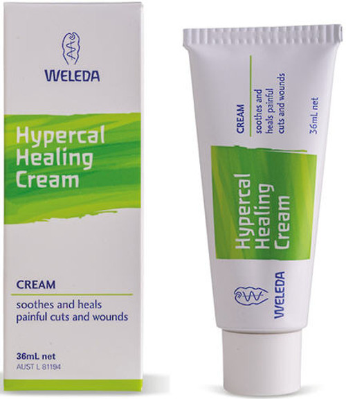 100% natural Weleda Hypercal Healing Cream (containing Hypericum [St. John's Wort] and Calendula), with its anti-inflammatory, natural pain relief and wound healing properties, supports the formation of healthy skin tissue and promotes skin repair.