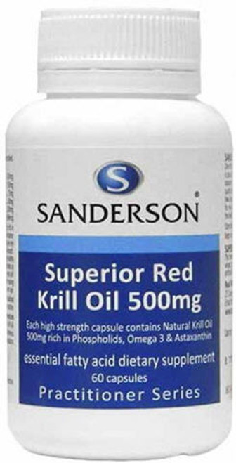 Contains 500mg Natural Krill Oil Rich in Phospholipids, Omega 3 and Astaxanthin
