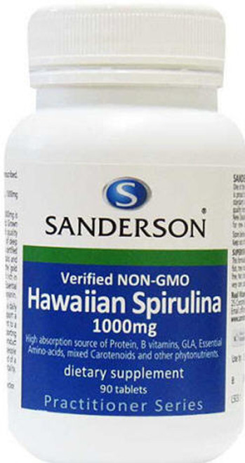 Contains Verified Non-GMO Spirulina, Grown in a Bio-Secure area on Kona, Hawaii and verified non-GMO.