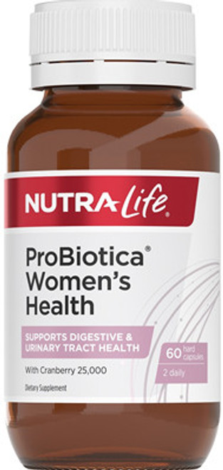 Formulated to help restore beneficial bacteria in the gut, including following antibiotic use, support urinary tract health and support immune and digestive health