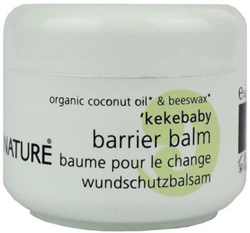 Formulated with certified organic Coconut oil, Beeswax and Cupuacu butter to provide your baby with a soothing barrier to protect delicate skin