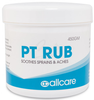Allcare PT Rub contains many natural premium botanical extracts and essential oils, that are known to effectively help ease aches and pains