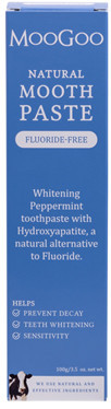 Natural Toothpaste with Calcium Hydroxyapatite which helps remineralize teeth repairing small cracks and scratches so that the cracks do not attracted bacteria and lead to decay