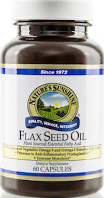 Nature's Sunshine Flax Seed Oil Capsules 90