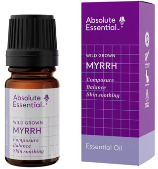 Contains Commiphora myrrha, resin, distilled, wild grown in Somalia