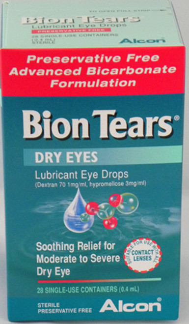 Bion Tears Lubricant Eye Drops is an advanced preservative free, bicarbonate based formulation.