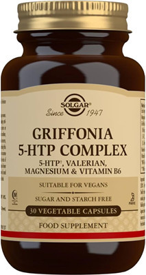 Contains 5-HTP, L-5-Hydroxytryptophan from Standardized Griffonia simplicifolia Seed Extract, with Valerian, Magnesium and Vitamin B6 to help those individuals coping with modern day stresses and strains which may be effecting sleep or mood balance