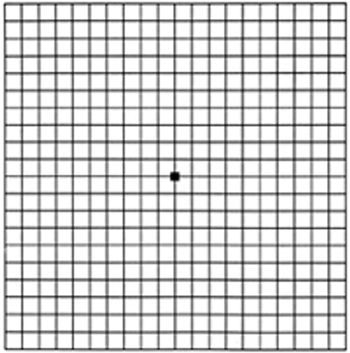 Amsler Grid = Macular Degeneration Self-Test