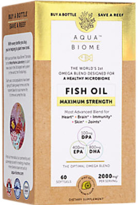 Aqua Biome™ Fish Oil provides the ideal ratio of DHA, EPA and DPA shown by advancing research to enhance the microbiome