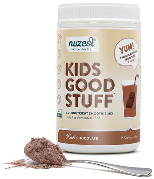 All-in-one nutritional support for Children's growing bodies, made from real fruit and veg, with protein, calcium, probiotics and more