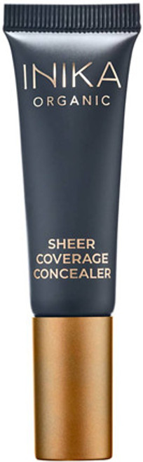 INIKA Organic Sheer Coverage Concealer hydrating formula disguises imperfections without creasing or caking, while nourishing skin with botanical extracts.