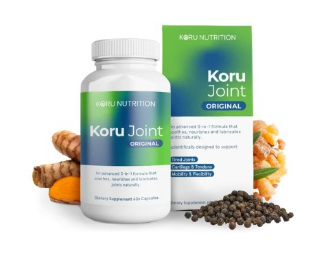 Koru Nutrition Koru Joint provides optimal pairing of natural compounds, to support the soothing, nourishing and lubrication of healthy joints.