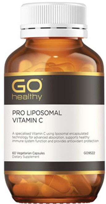 GO Healthy Pro Liposomal Vitamin C contains 500mg Liposomal Vitamin C per VegeCapsule is formulated using CureSupport® Liposomal technology, 
designed to give you more of what you need by improving the crucial step - absorption