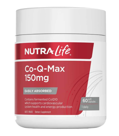 Contains Ubidecarenone (Co-Enzyme Q10) - 150mg per capsule, Beneficial for Heart Health, Circulation, Antioxidant Activity and the Production of Energy