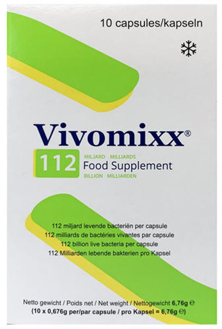 High Potency Microbiotic Food Supplement, Containing 8 Strains of Live Bacteria in Concentrations of 112 billion per Capsule Designed for Long Term Well-Being