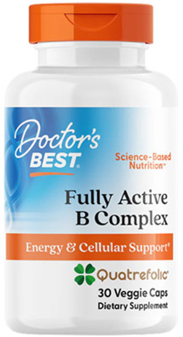 Doctors Best Fully Active B Complex contains a unique formula offering optimal support for energy production, cellular health, and overall well-being