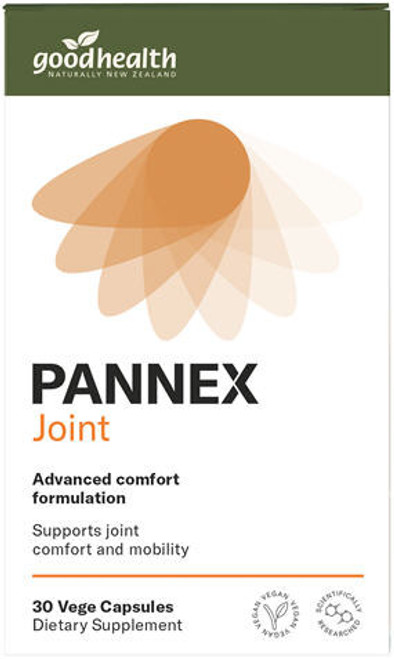 Good Health Pannex is a cutting-edge joint comfort formulation containing scientifically researched Levagen®+ and White Willow.